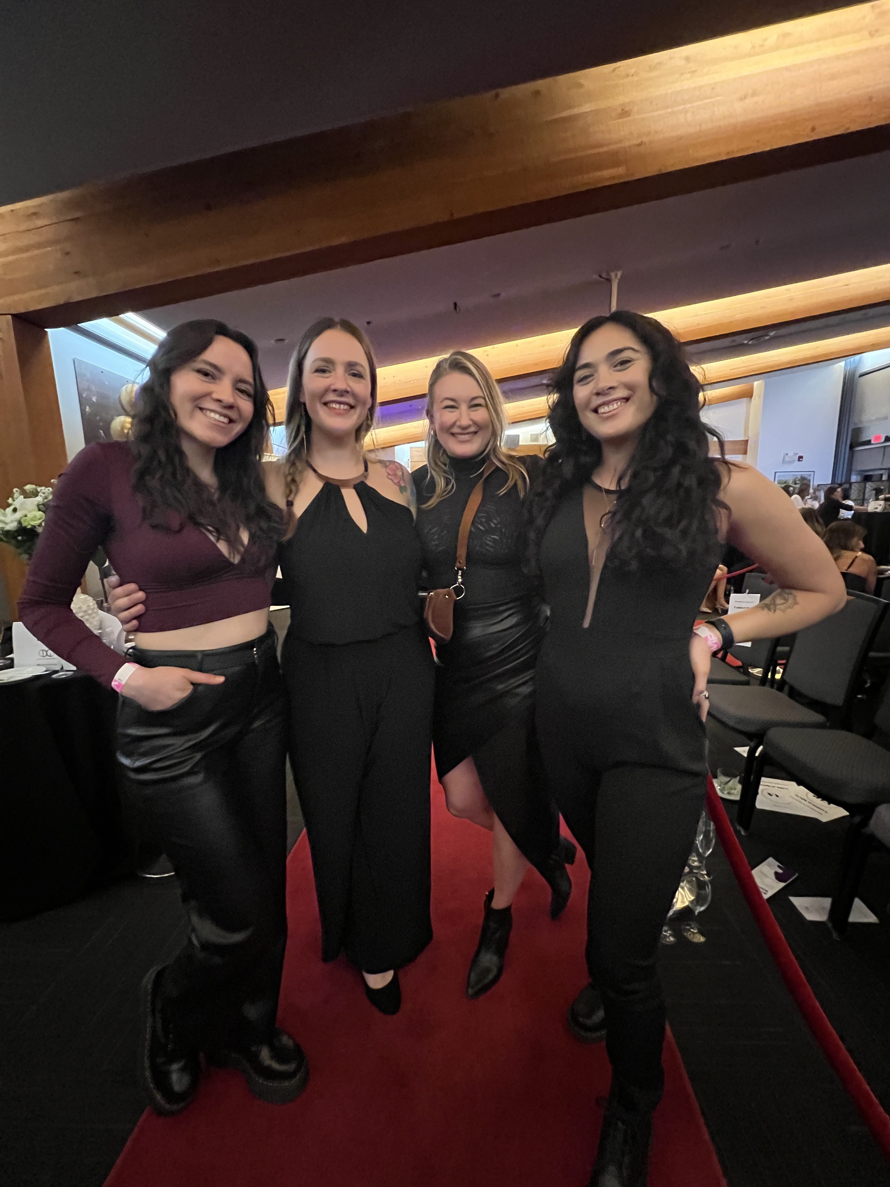 The Array team at an event.